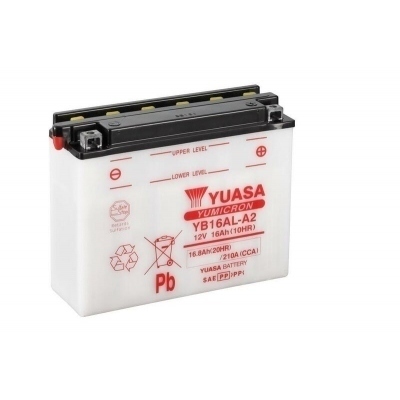 Yuasa battery YB16AL-A2 Dry charged (sin electrolito) YB16AL-A2