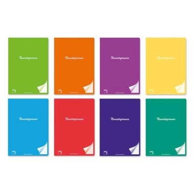 PACSA LIBRETA GRAPADA NOVENTAGRAMOS 48H 90G CUADRICULA 4X4 CUARTO COLORES SURTIDOS