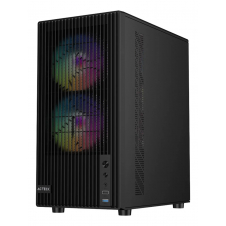 GABINETE ACTECK ZYRON GC606 MINI TORRE MICRO ATX CRISTAL FRGB NEGRO
