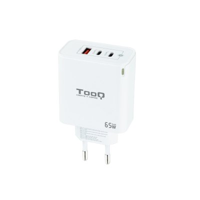 CARGADOR TRIPLE 2XUSB-C + USB A TOOQ BLANCO