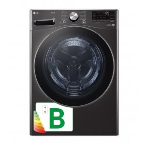 Lavadora LG F0P3CYV2E, 20kg, 1000rpm, clase B, 62 kWh año, 74dB, 12 programas, Inverter, Vapor, Wifi, inox grafito