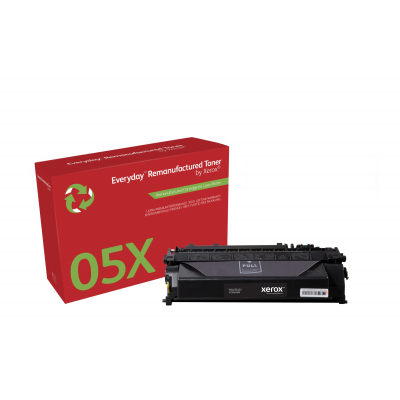 Everyday Tóner Everyday™ Mono remanufacturado de Xerox es compatible con HP 05X (CE505X), Capacidad alta