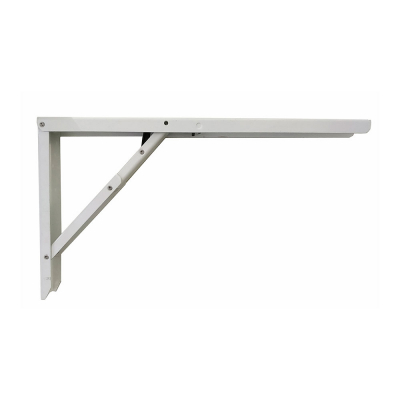 Escuadra de acero plegable abat-table blanco 30 x 52 cm