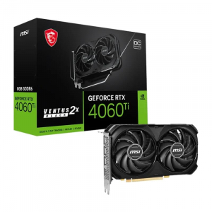 Tarjeta gráfica Msi VGA NVIDIA RTX 4060 Ti 8G VENTUS 2X BLACK E1 O