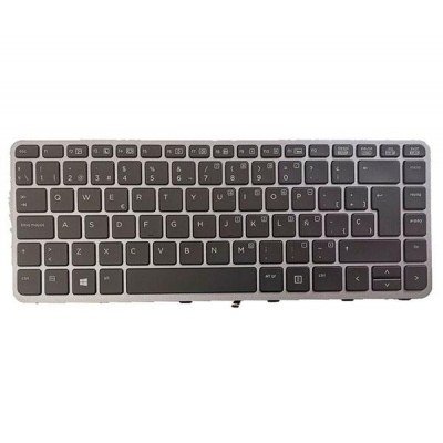 Teclado compatible para portátil HP Compaq Elitebook 1040 G1 / Negro / 736933-071