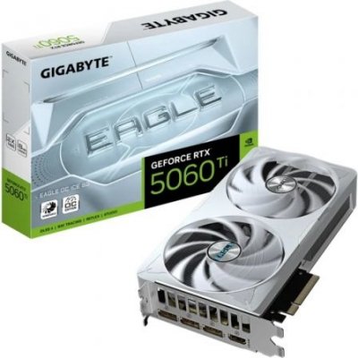 Tarjeta Gráfica Gigabyte GeForce RTX 5060 Ti Eagle OC ICE/ 8GB GDDR7