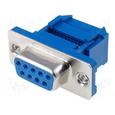 Conector Sub-D 9pin Hembra Cable Plano