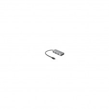 StarTech.com Hub USB-C 10Gbps de 3 Puertos USB tipo A - con Lector de Tarjetas de Memoria Flash SD - Negro Gris