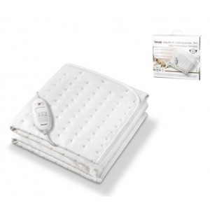 Calientacamas eléctrico Beurer TS 19, 130 x 75 cm, 50 W, 3 niveles, lavable, blanco