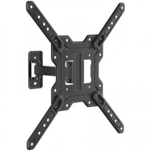Soporte TV orientable de pared Aisens WT65TSE-415, 23-65 pulgadas, hasta 30 kg, 2 pivotes, VESA 400x400 mm, orient. ±90°, incl. -10°/+5°, negro