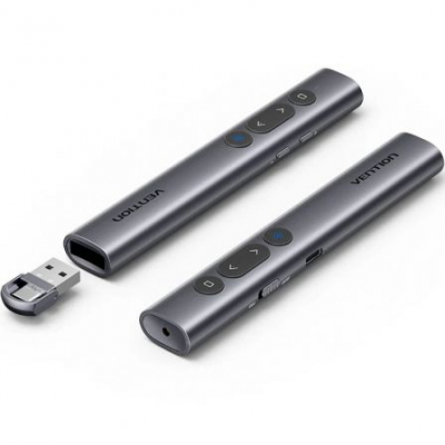 Presentador Inalámbrico por Bluetooth Vention KQJH0/ 2.4GHz/ Gris