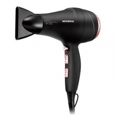 Secador de Pelo Mondial SC-22 AC/ 2000W/ Negro y Rosa