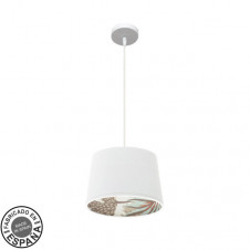 Colgante 30d Tunez 1xe27 Blanco/blanco-estampado