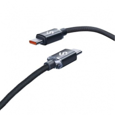 Cable USB 2.0 Tipo-C Subblim Optimus/ USB Tipo-C Macho - USB Tipo-C Macho/ Hasta 60W/ 480Mbps/ 1m/ Negro