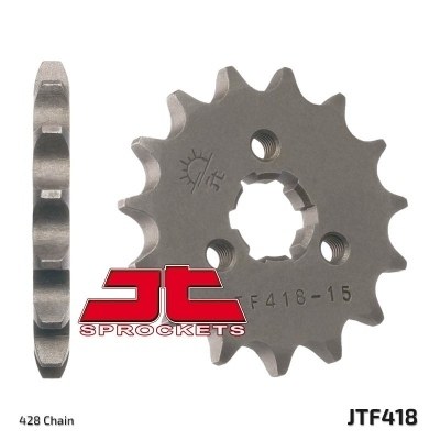 Piñon JT 418 de acero con 14 dientes JTF418.14