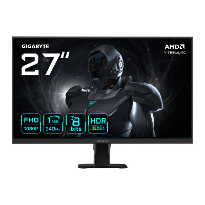 GS27F2 27 Monitor de Juego FHD - 1920 x 1080, 240Hz, 1ms, 300 cd/m², FreeSync, HDR Ready, HDMI 2.0, Displayport 1.4