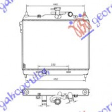 RADIATOR 1.5 CRDi +/- A/C (37.2x49.5x19) (NRF)