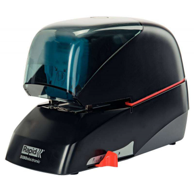 Rapid Grapadora Electrica Supreme R5080E 80 Hojas - Carga de Cartucho - Duradera - Negro