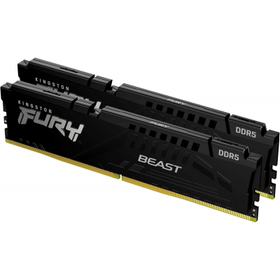 Kingston 32GB (2x16GB) DDR5 6000MT/s CL30 FURY Beast Black Expo