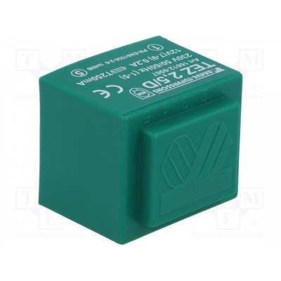 Transformador Encapsulado Salida 12Vac 2,5VA Entrada 230Vac