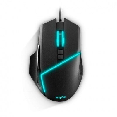 Mouse raton optico energy sistem gaming esg m2 flash 6400dpi - 66ips - 8 botones - usb - led rgb - negro
