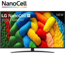 LG 50NANO81A6A - 50\1 Clase diagonal Nano81 Series TV LCD con retroiluminación LED - Smart TV - webOS - 4K UHD (2160p) 3840 x 2160 - HDR - Direct LED, Nano Cell AI Display