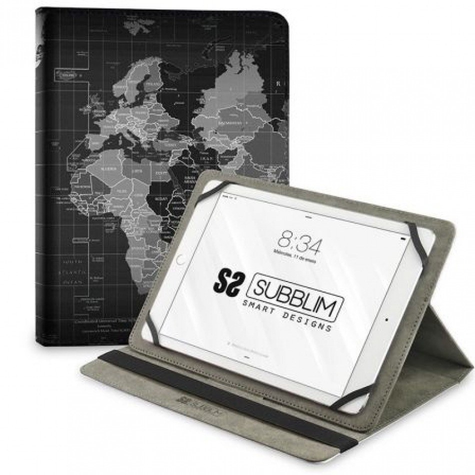 Funda Subblim Trendy Case World Map para Tablets de 10.1-11