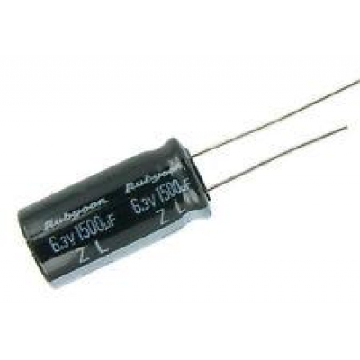 Condensador Electrolítico RADIAL 1500uF 6,3Vdc 105ºC