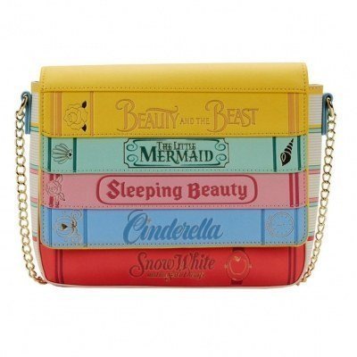 Bandolera loungefly disney libros clásicos de las princesa