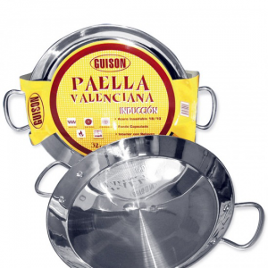 Paellera Guison 46 cm, inducción, inox