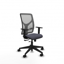 Piqueras y Crespo Motilla traslack malla gris bali gris oscuro brazos 1D base piramidal ruedas 65mm nailon