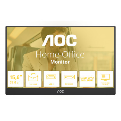 16T20E2 monitor o TV portátil Monitor portátil Negro 39,6 cm (15.6) LED 1920 x 1080 Pixeles