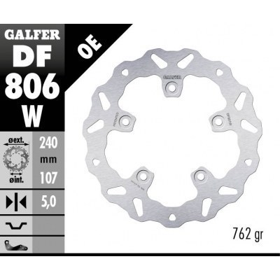 Disco de freno Wave® GALFER DF806W