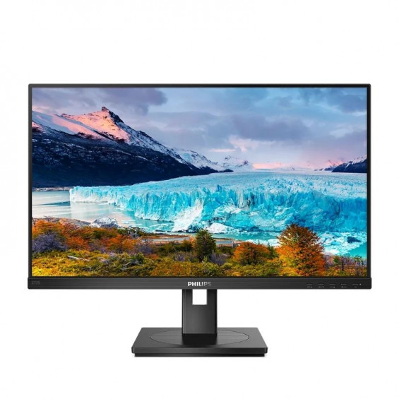 Monitor Philips 272S1AE/00, 27 pulgadas, Full HD, IPS, 75 Hz, 4 ms GtG, altura regulable, altavoces, HDMI, DisplayPort, clase D