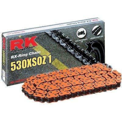 Cadena RK FO530XSOZ1 con 90 eslabones naranja DD530XSO-90