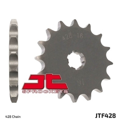 Piñón JT SPROCKETS acero estándar 428 - Paso 428 JTF428.12