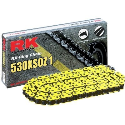 Cadena RK FY530XSO con 122 eslabones amarillo YY530XSO-122