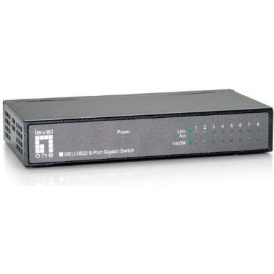 SWITCH LEVEL ONE NO GESTION 8P 10/100/1000 GEU-0821