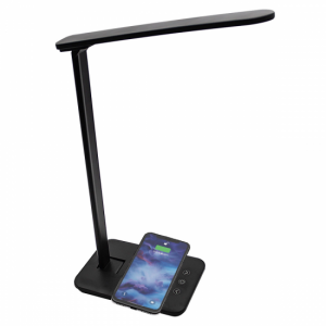 Lámpara LED Denver LQI-105 QI para escritorio negro