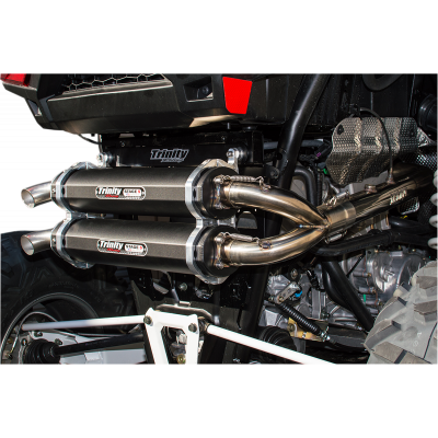 Stage 5 Dual Exhaust System TRINITY RACING TR-4153D-BK