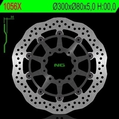 Disco de freno NG ondulado 1056X Ø300 x Ø80 x 5 1056X