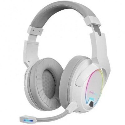 Auriculares Gaming con Micrófono Inalámbricos Mars Gaming MHW100/ Jack 3.5/ USB 2.4 Ghz/ Blancos