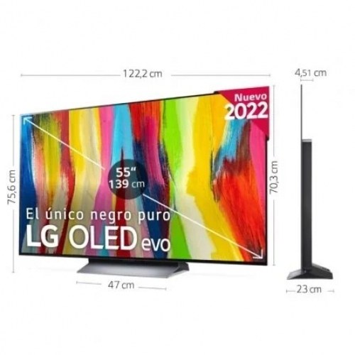 Televisor LG 4K OLED evo 55C24LA 55/ Ultra HD 4K/ Smart TV/ WiFi