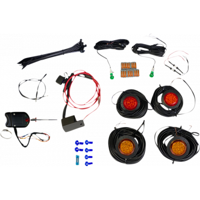 Kit intermitentes LED universales con interruptor de columna de dirección CUSTOM DYNAMICS CD-UTV-ARTS-KIT