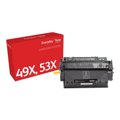Toner xerox everyday compatible con hp 49x 53x laserjet 1320(q5949x q7553x) negro