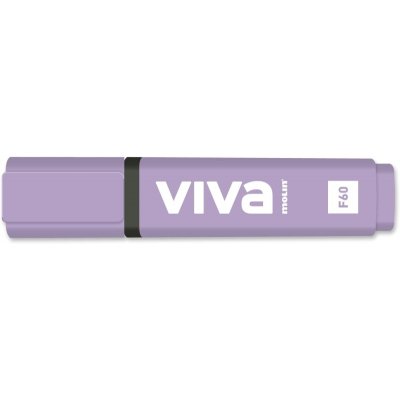Molin Viva Marcador Fluorescente - Trazo entre 1 y 5mm - Tinta con Base de Agua - Color Violeta
