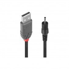 Lindy 70265 cable de transmisión Negro 1,5 m USB A EIAJ-01 (2.5 mm, 0.7 mm)