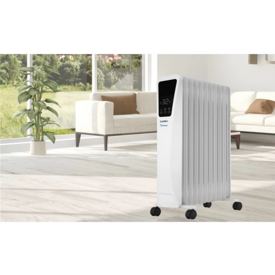 Radiador de bajo consumo Eco Bastilipo R-EcoFluid2-7, 1.000 W, 7 elementos, WiFi, 3 potencias, blanco - imagen 3