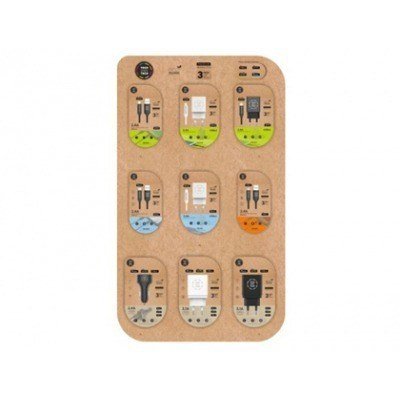 TechOneTech Expositor de 27 Cables y Cargadores para Smartphone - Unidades Surtidas