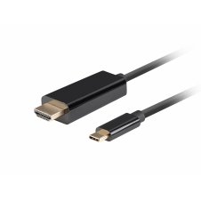 Lanberg CA-CMHD-10CU-0018-BK adaptador de cable de v?deo 1,8 m USB Tipo C HDMI